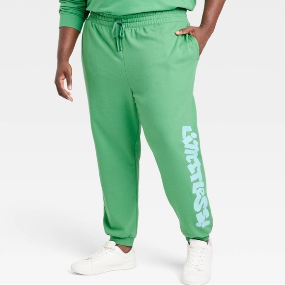 Men's Green Jogger Pants - Picture 1 of 1